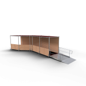 Pedestrian tunnel corner element | type I